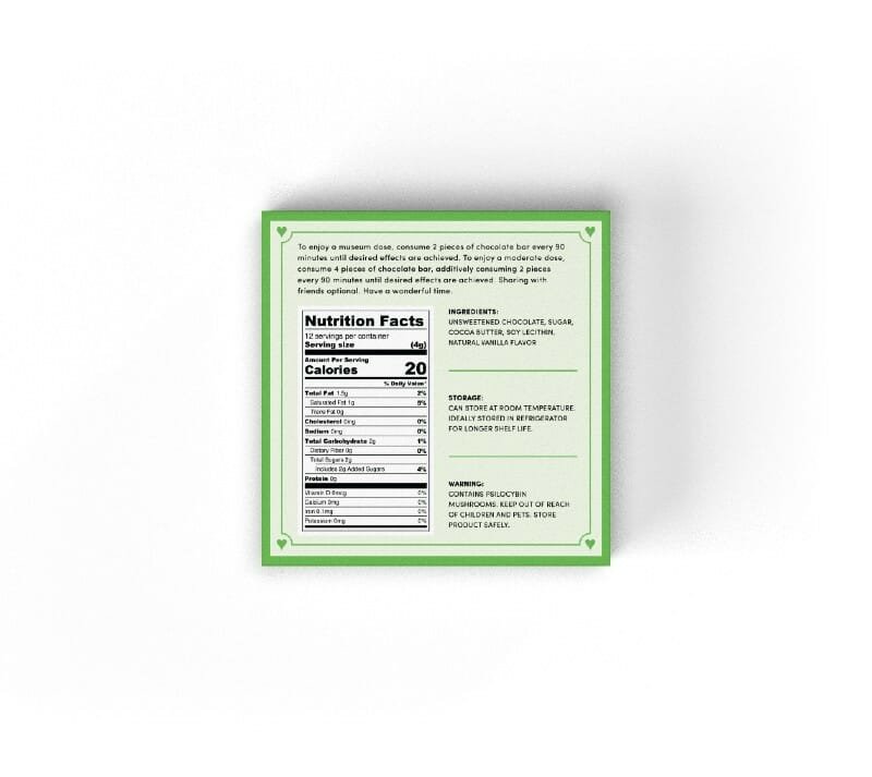 Wonder – Psilocybin Chocolate Bar – Dark Chocolate - Image 2